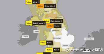 Met Office issues amber snow alert warning of dangerous conditions