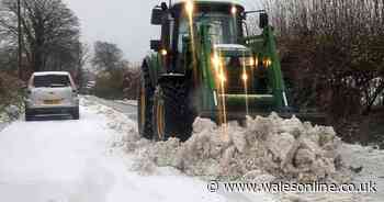 Mum and kids stranded on snowbound road rescued by 'hero' farmer