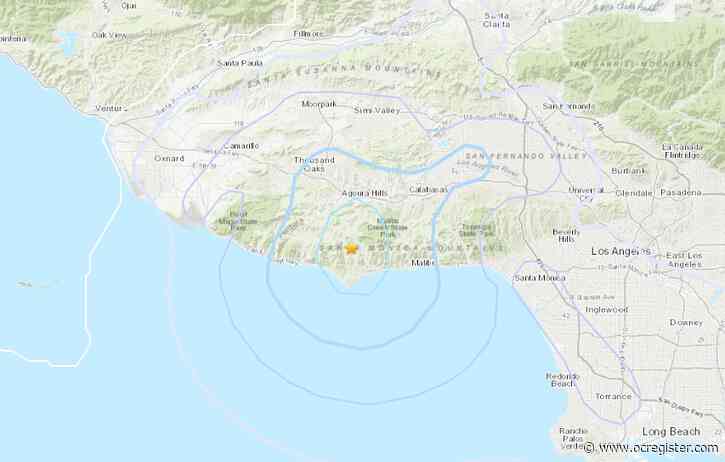 3.8 magnitude earthquake hits north of Malibu