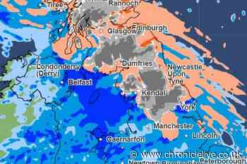 Amber weather warning for snow issued as maps show when Storm Bert will hit Newcastle