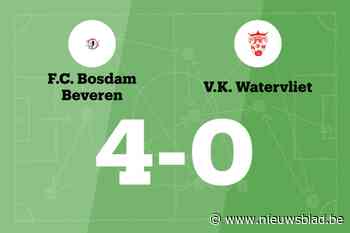 Vier opeenvolgende overwinningen voor Bosdam Beveren B na 4-0 tegen VK Watervliet