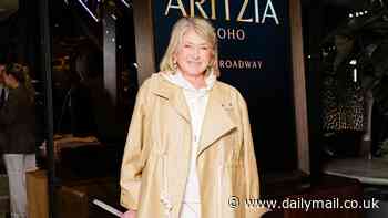 Martha Stewart stuns in a cream pant suit at gala in New York following documentary drama