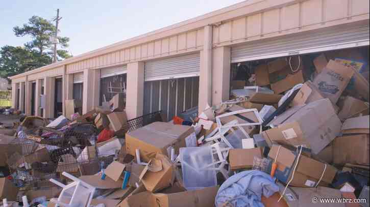 Storage facility targeted by thieves, belongings discarded in mess