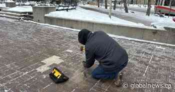 Calgarians make final push to save Olympic Plaza bricks