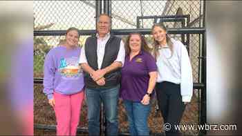 Former New England Patriots Head Coach Bill Belichick visits Mike the Tiger's habitat