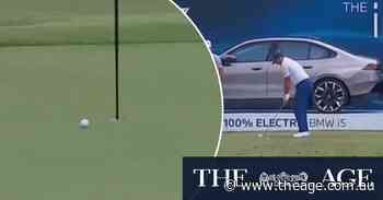 Englishman barely misses hole-in-one