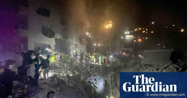 Deadly air strike on central Beirut after Israel hits Lebanon in north and south