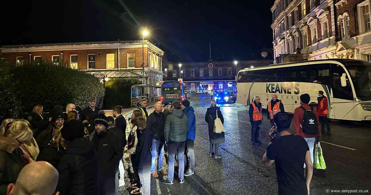 People evacuated from Chester bus and railway station in &#39;bomb scare&#39;