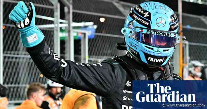 George Russell claims Las Vegas F1 GP pole for Mercedes with Max Verstappen fifth