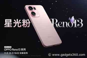 Oppo Reno 13 Key Specifications, Colour Options Revealed Ahead of November 25 Debut