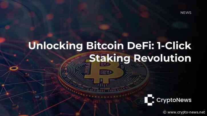 Bitcoin DeFi Expands with BOB’s 1-Click Staking Integration