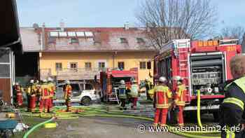 Großer Feuerwehreinsatz auf landwirtschaftlichem Anwesen in Lauterbach