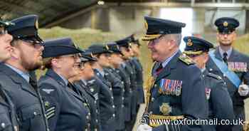 RAF unit recognised for humanitarian work at Oxfordshire presentation