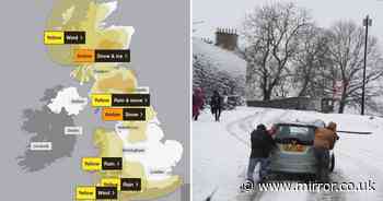 All the snow and wind warnings for this weekend revealed as Storm Bert hits UK