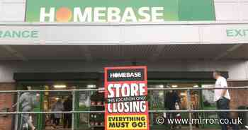 Homebase puts huge 74 sites up for sale after falling into administration - see full list