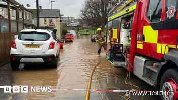 Homes flooded and travel disrupted by Storm Bert