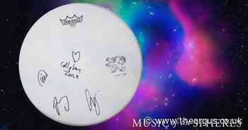 Coldplay donate drum skin to Brighton homeless charity