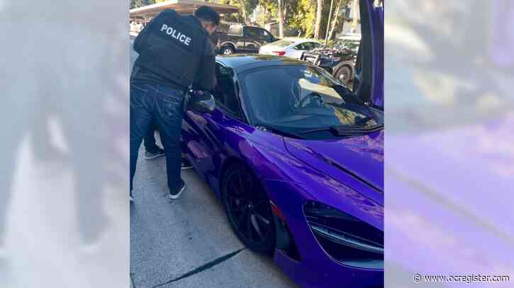 Stolen $285,000 McLaren seized at Irvine man’s home, police say