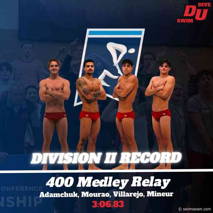 Drury Men Break NCAA Division II Record in 400 Medley Relay