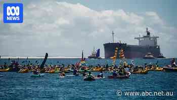 More than 100 arrested during anti-coal protest in Newcastle Harbour