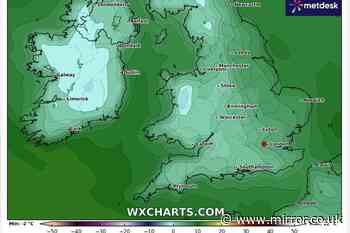 UK snow: Weather maps turn blue as Brits set for -2C plunge in matter of days