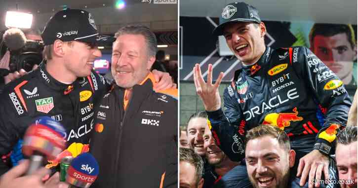 Max Verstappen aims cheeky dig at Lando Norris’ boss after F1 title win