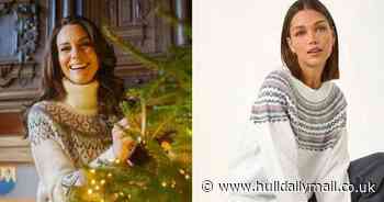 Get the Kate Middleton Christmas look with Roman's similar knit jumper