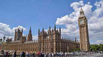 Police swarm Westminster Bridge after man stabbed in front of horrified tourists metres from the Houses of Parliament - as officers arrest four people following 'attempted murder'