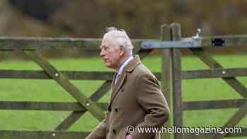 King Charles braves storm for church outing amid Queen Camilla's recovery