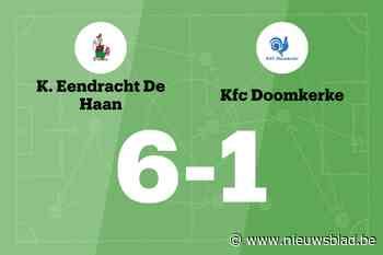 Eendracht De Haan wint tegen KFC Doomkerke door treffers van Laplasse