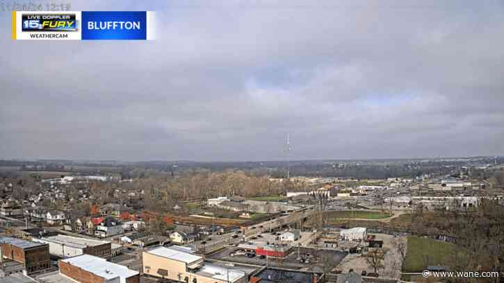 Clouds starting to dissipate early this afternoon