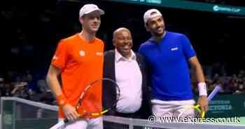 Matteo Berrettini shows class after sending tennis umpire into retirement at Davis Cup