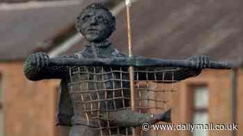 Controversial statue of 'haaf-netter' fisherman in Scottish Border town to be scrapped and melted down - after years of ridicule and vandalism