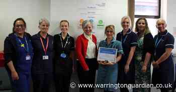 England’s chief midwifery officer honours Warrington hospital worker during visit