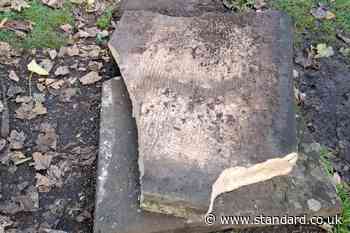 Prop gravestone of Dickens’ character Scrooge destroyed weeks before Christmas