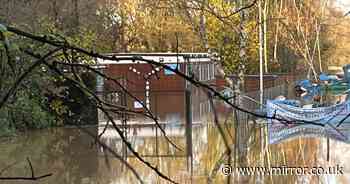 Chippenham town centre under water after Storm Bert floods wreak havoc