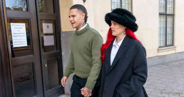 Anne-Marie supports husband Slowthai as he arrives at court for rape trial