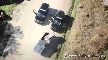 Dramatic drone footage shows moment deputies shoot man in tense 12-hour standoff