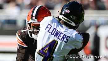 Chargers vs. Ravens NFL props, AI prediction, Monday Night Football SGP picks: Zay Flowers under 58.5 yards