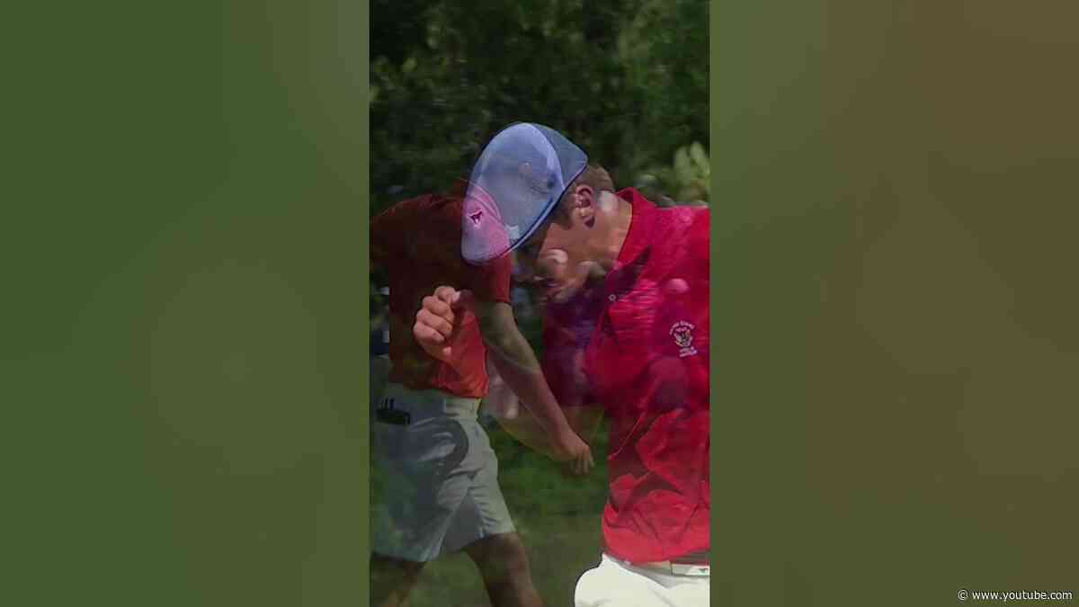 Back-to-back bunker saves and back-to-back fist pumps from Bryson 💪