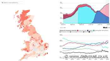 Can Keir Starmer REALLY get sicknote Britain back to work? Economic inactivity due to ill health has soared 7-FOLD in parts of country since pre-Covid... so how bad is the crisis in YOUR area?