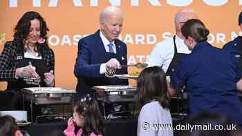 Biden says he was 'fired' from gig while reminiscing about '1912' at Coast Guard Friendsgiving