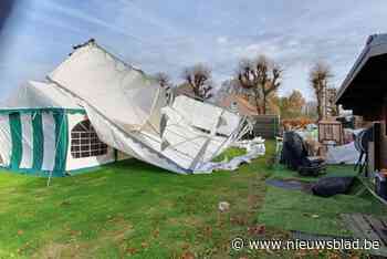 Stormwind vernielt tent voor kerstmarktje, marinekadetten schieten te hulp