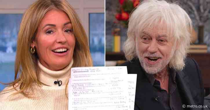 Cat Deeley red-faced after Sir Bob Geldof bluntly asks: ‘Have you done your research?’