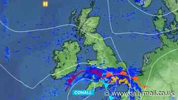 Storm Conall is named: Met Office maps reveal third storm of the season could strike flood-hit Britain with another two inches of rain