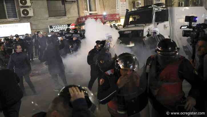 Opposition forces flood the streets in Albanian capital