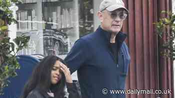 Tom Hanks and his granddaughter Michaiah, 8, bond in Brentwood