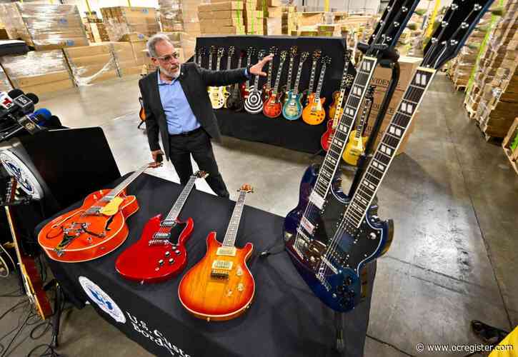 Thousands of fake Gibson guitars imported from Asia seized at the Port of LA