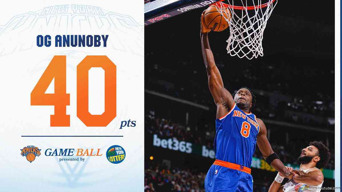 OG Anunoby scores CAREER-HIGH 40 PTS at Denver Nuggets | November 25th, 2024