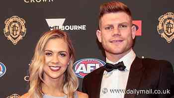 AFL star Taylor Adams marries fiancée Ellie Thornycroft in star-studded Gold Coast wedding ceremony